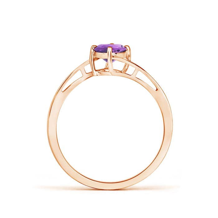 A - Amethyst / 0.45 CT / 14 KT Rose Gold