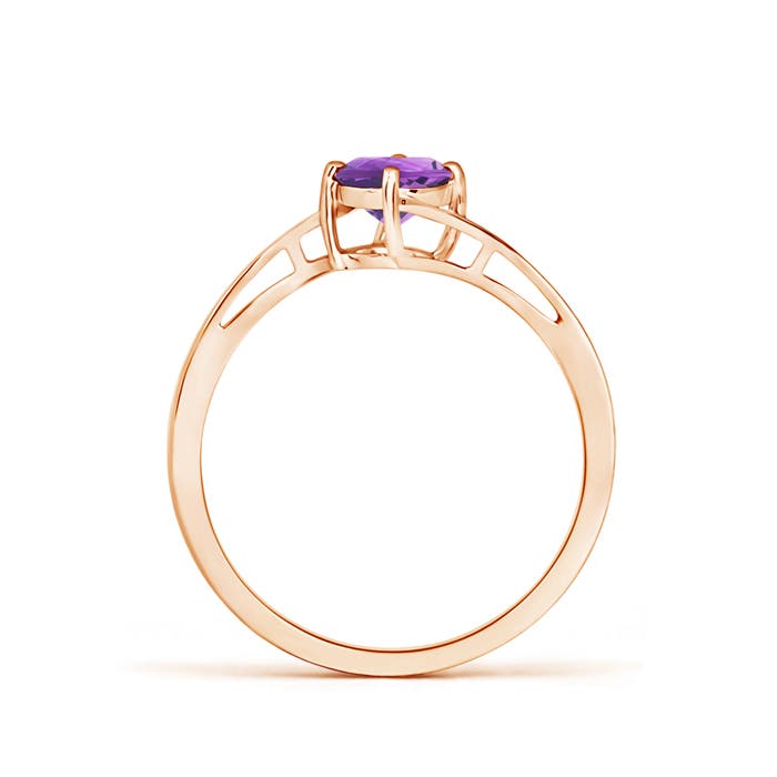 AA - Amethyst / 0.45 CT / 14 KT Rose Gold