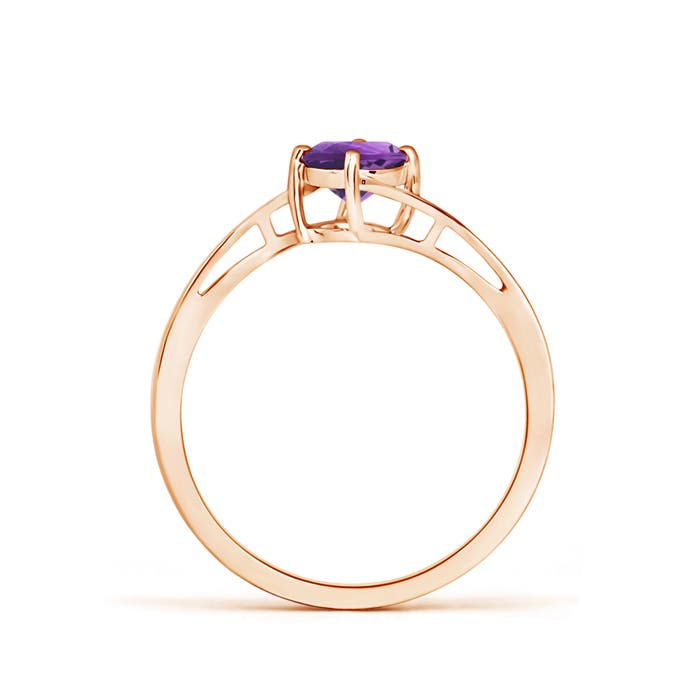 AAA - Amethyst / 0.45 CT / 14 KT Rose Gold