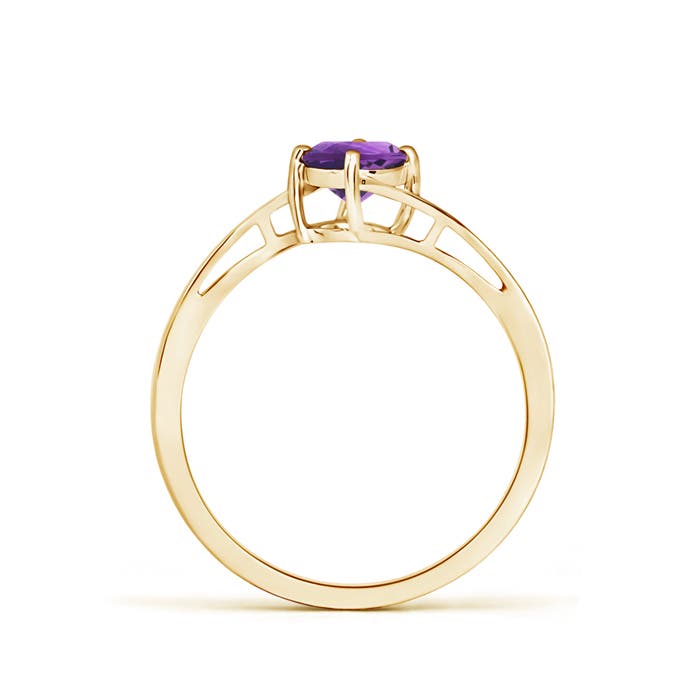 AAA - Amethyst / 0.45 CT / 14 KT Yellow Gold