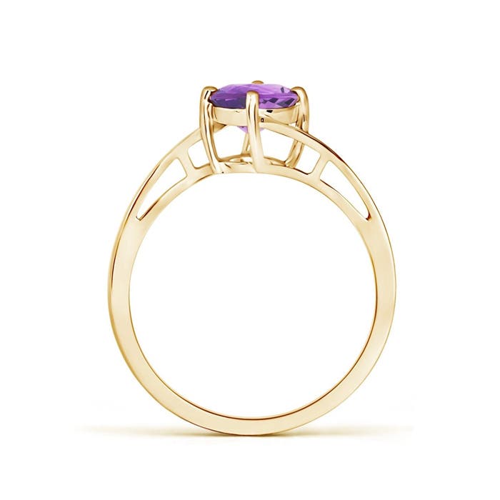 A - Amethyst / 0.8 CT / 14 KT Yellow Gold
