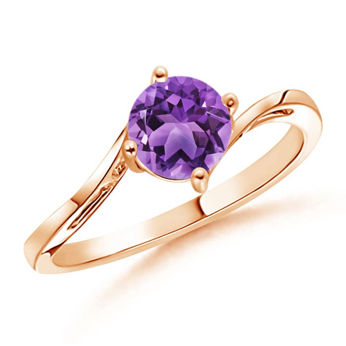 AA - Amethyst / 0.8 CT / 14 KT Rose Gold