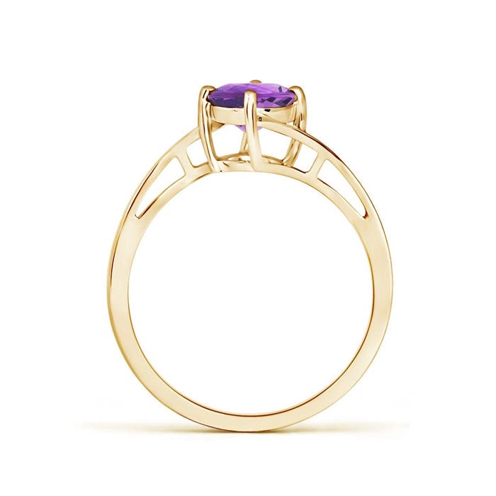 AA - Amethyst / 0.8 CT / 14 KT Yellow Gold