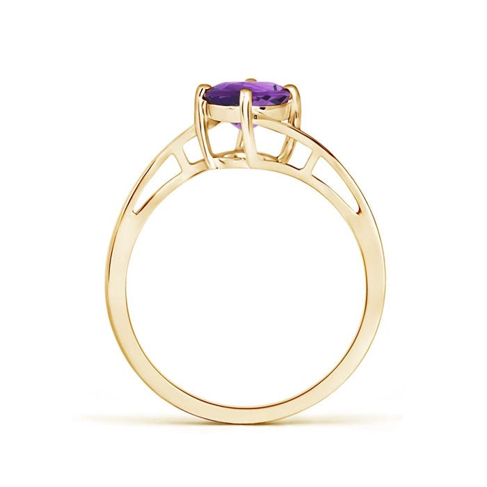 AAA - Amethyst / 0.8 CT / 14 KT Yellow Gold