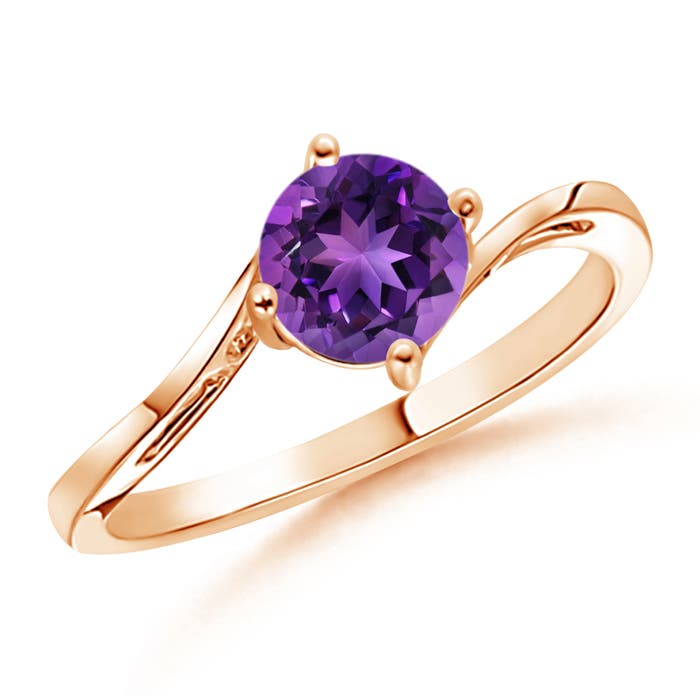 AAAA - Amethyst / 0.8 CT / 14 KT Rose Gold