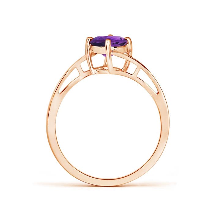 AAAA - Amethyst / 0.8 CT / 14 KT Rose Gold