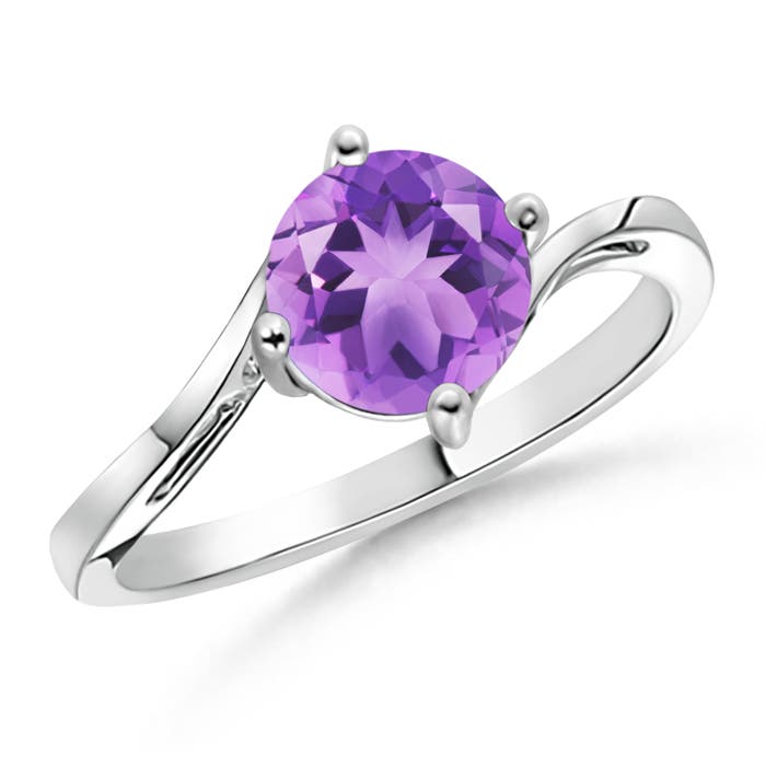 A - Amethyst / 1.15 CT / 14 KT White Gold