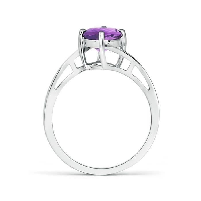 A - Amethyst / 1.15 CT / 14 KT White Gold