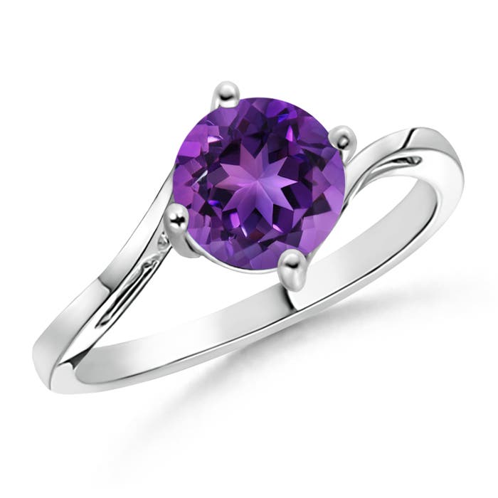 AAAA - Amethyst / 1.15 CT / 14 KT White Gold