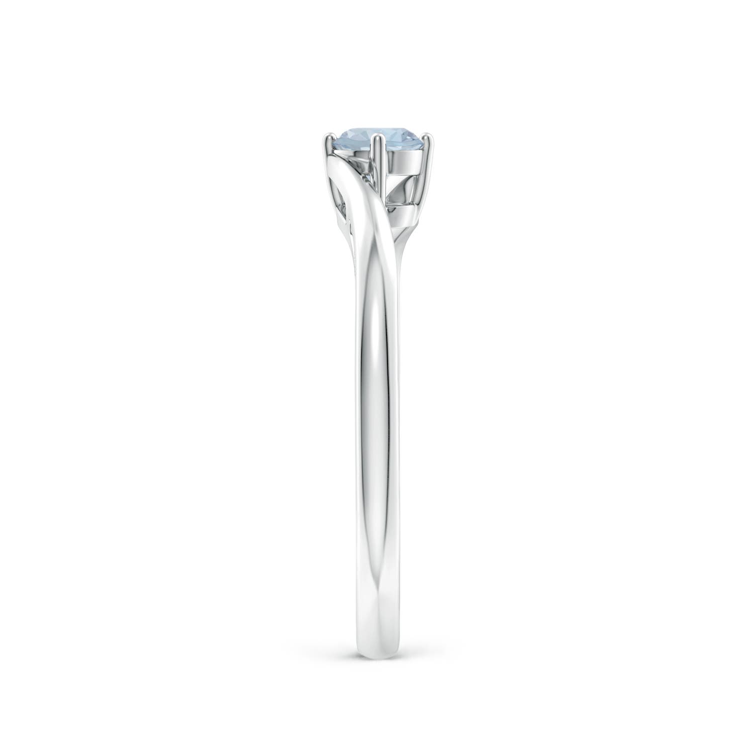 A - Aquamarine / 0.2 CT / 14 KT White Gold