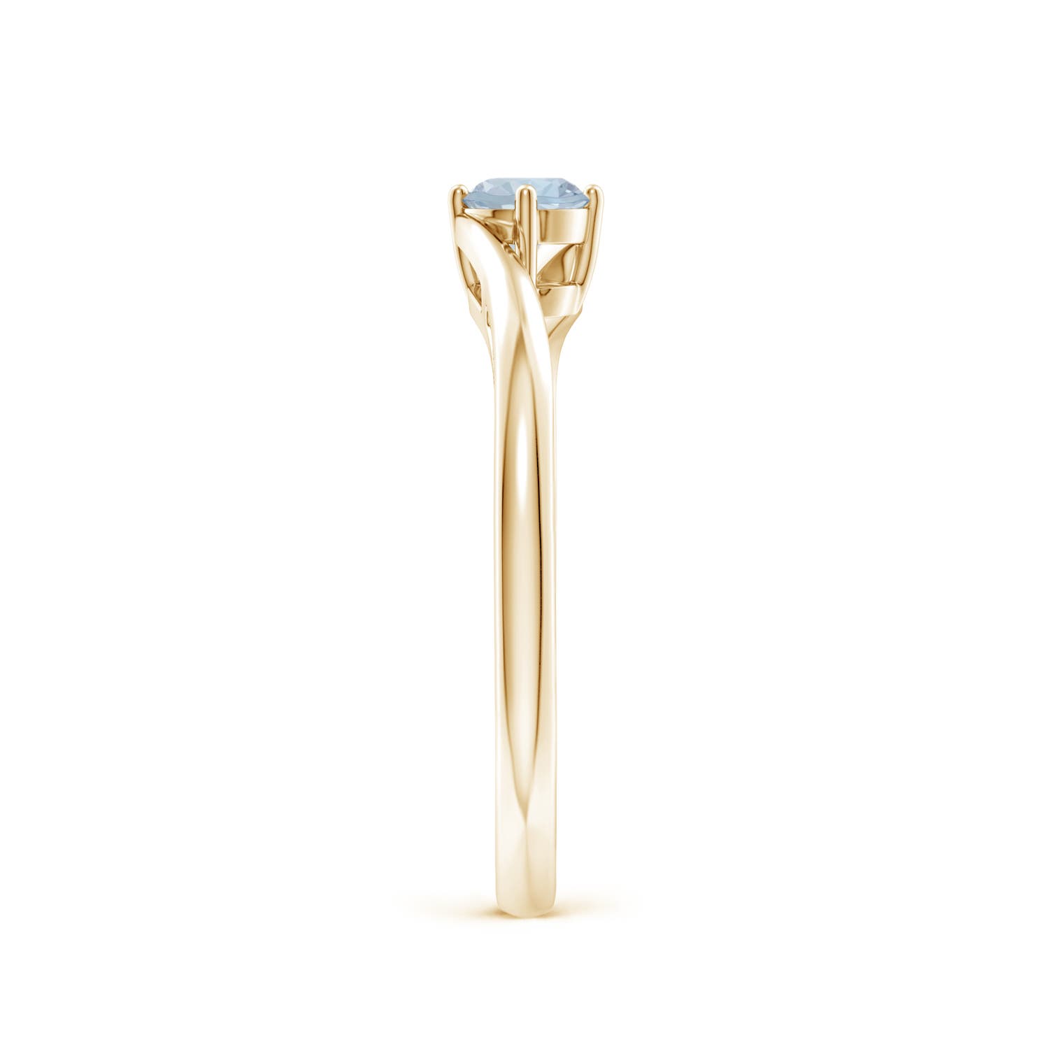 A - Aquamarine / 0.2 CT / 14 KT Yellow Gold