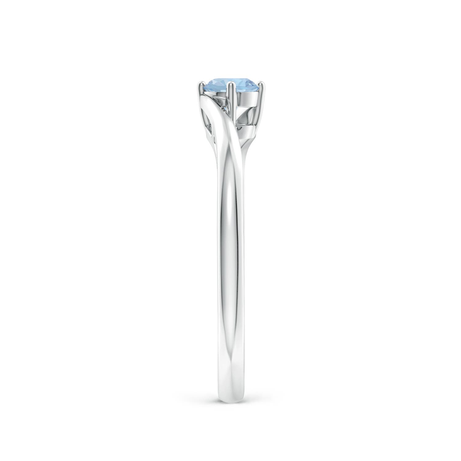 AA - Aquamarine / 0.2 CT / 14 KT White Gold