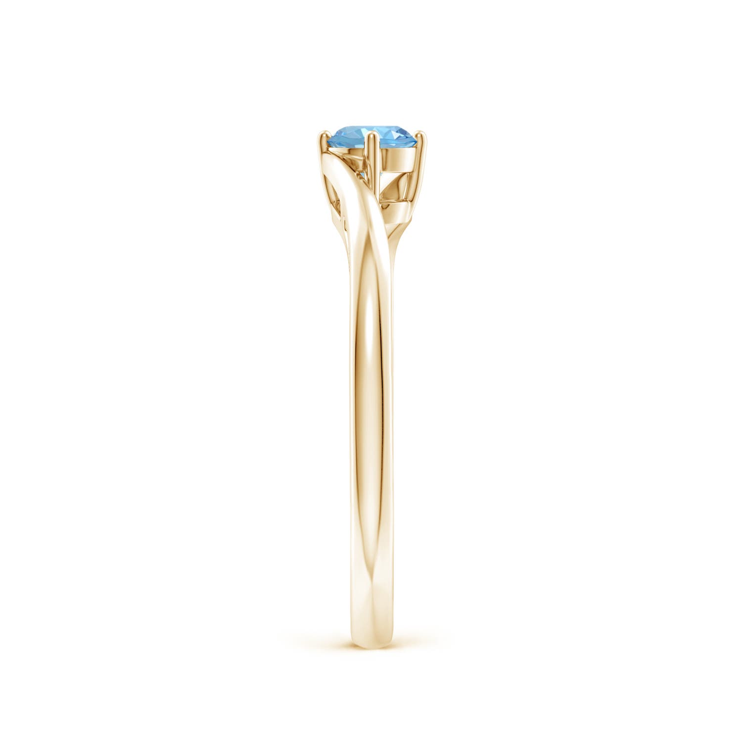 AAAA - Aquamarine / 0.2 CT / 14 KT Yellow Gold