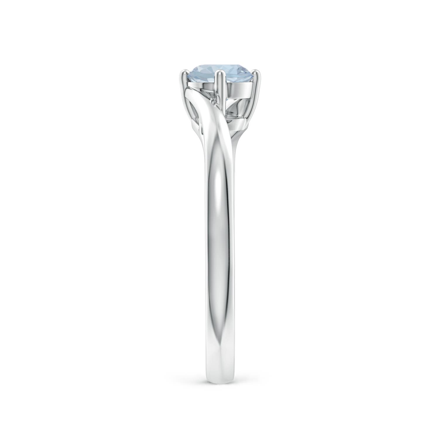 A - Aquamarine / 0.4 CT / 14 KT White Gold