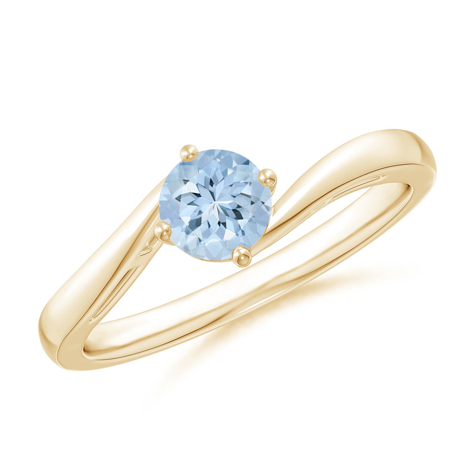 AA - Aquamarine / 0.4 CT / 14 KT Yellow Gold