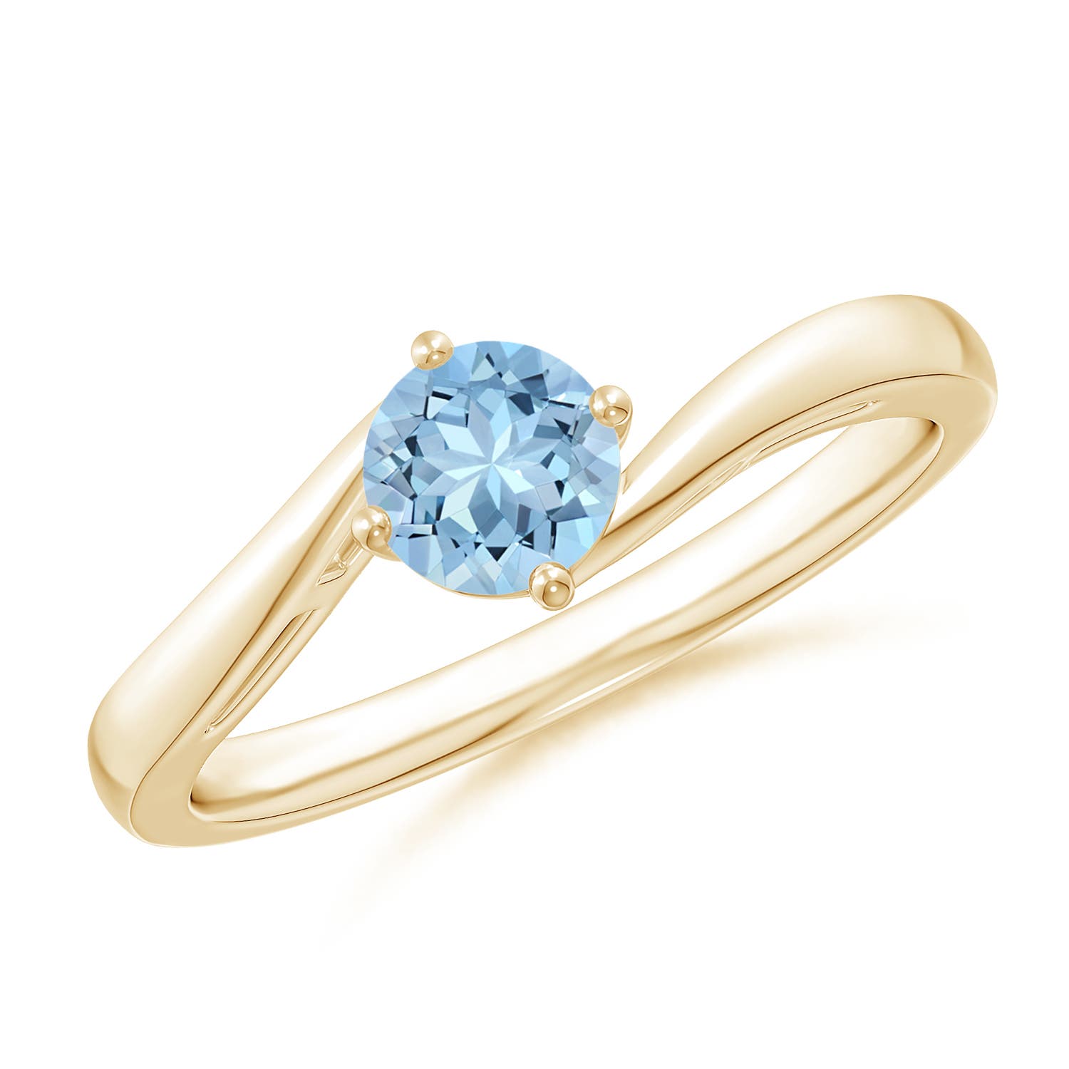 AAA - Aquamarine / 0.4 CT / 14 KT Yellow Gold