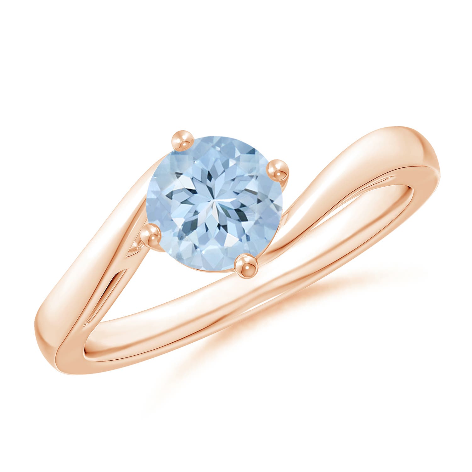 AA - Aquamarine / 0.72 CT / 14 KT Rose Gold