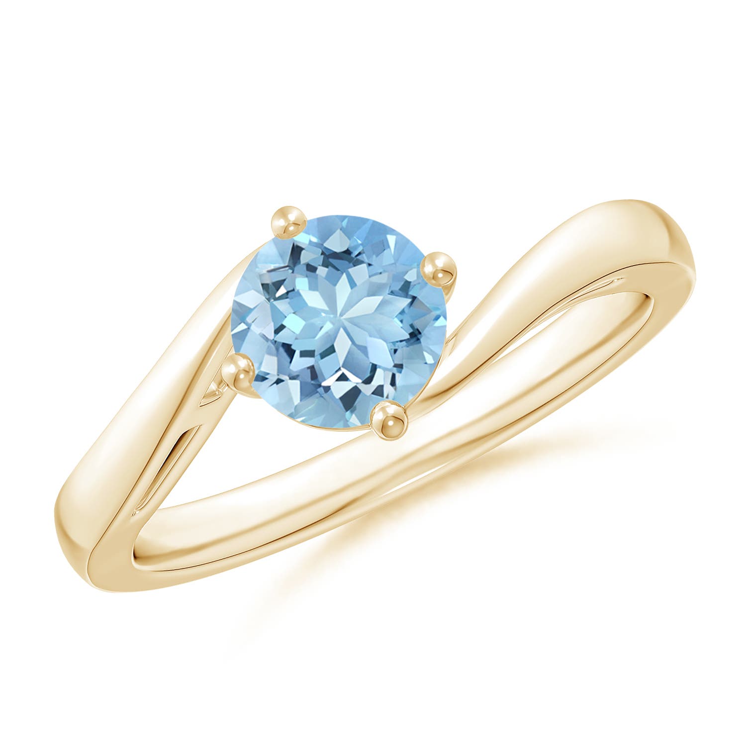 AAAA - Aquamarine / 0.72 CT / 14 KT Yellow Gold