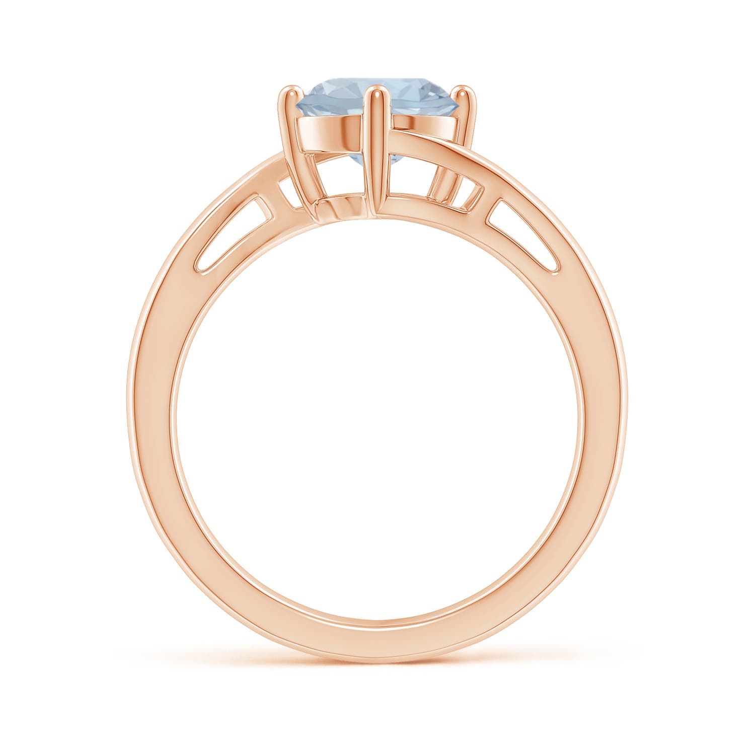 A - Aquamarine / 1.12 CT / 14 KT Rose Gold