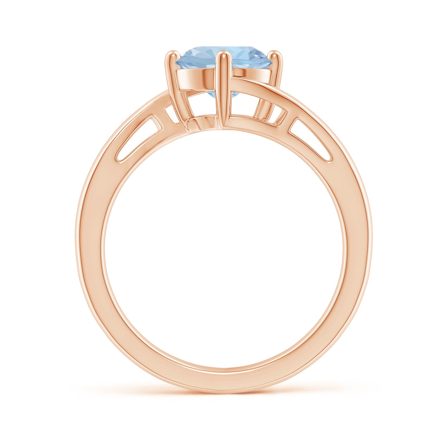 AA - Aquamarine / 1.12 CT / 14 KT Rose Gold