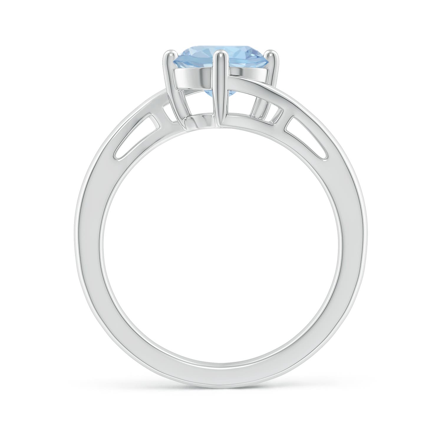 AA - Aquamarine / 1.12 CT / 14 KT White Gold