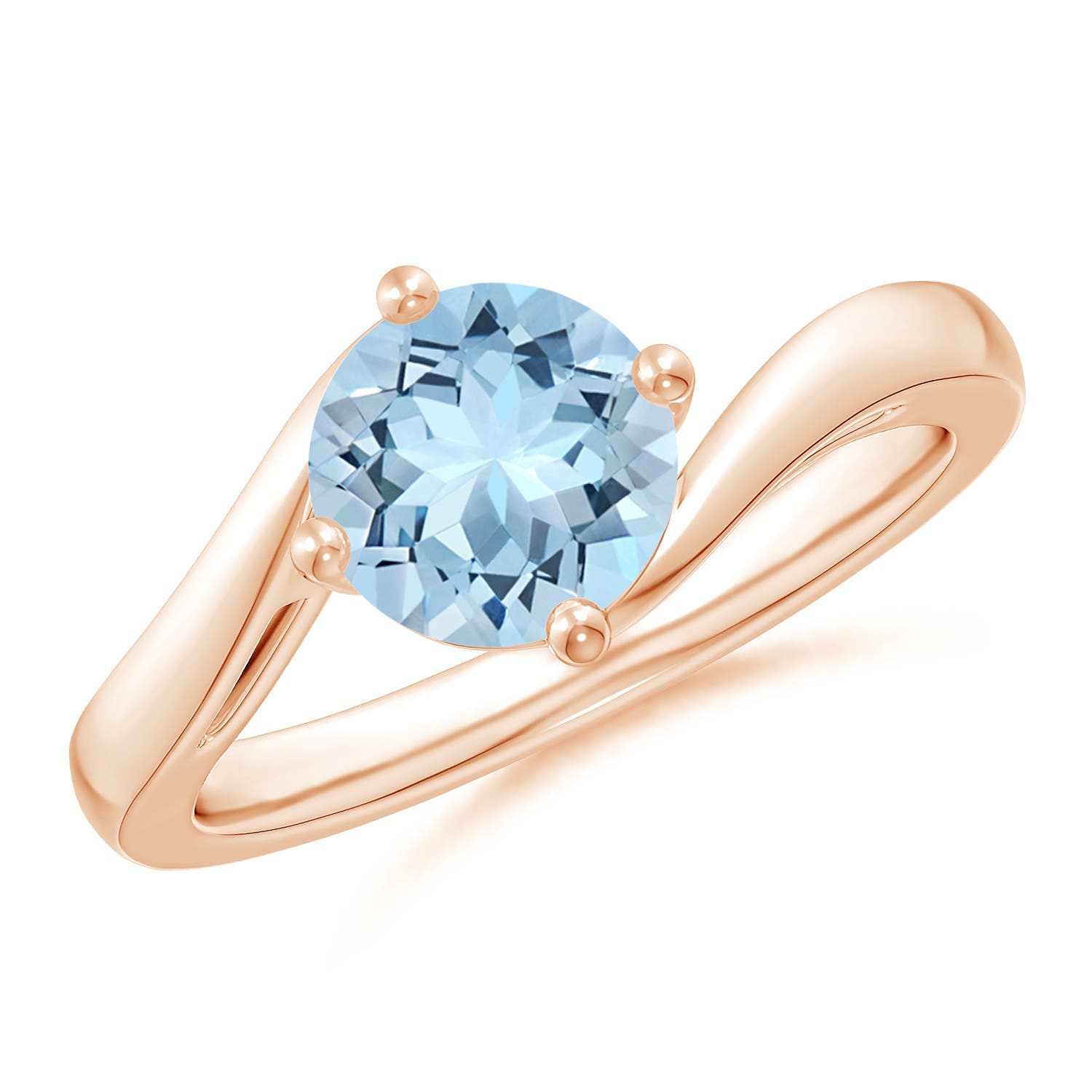 AAA - Aquamarine / 1.12 CT / 14 KT Rose Gold