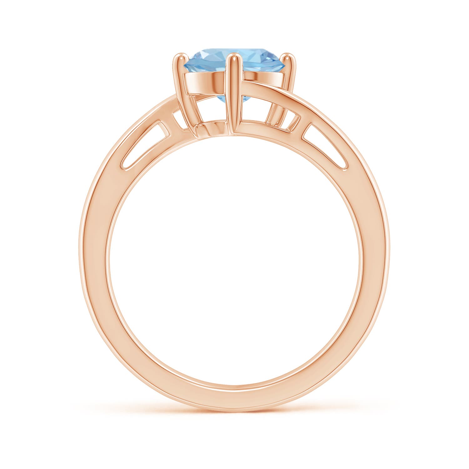 AAA - Aquamarine / 1.12 CT / 14 KT Rose Gold