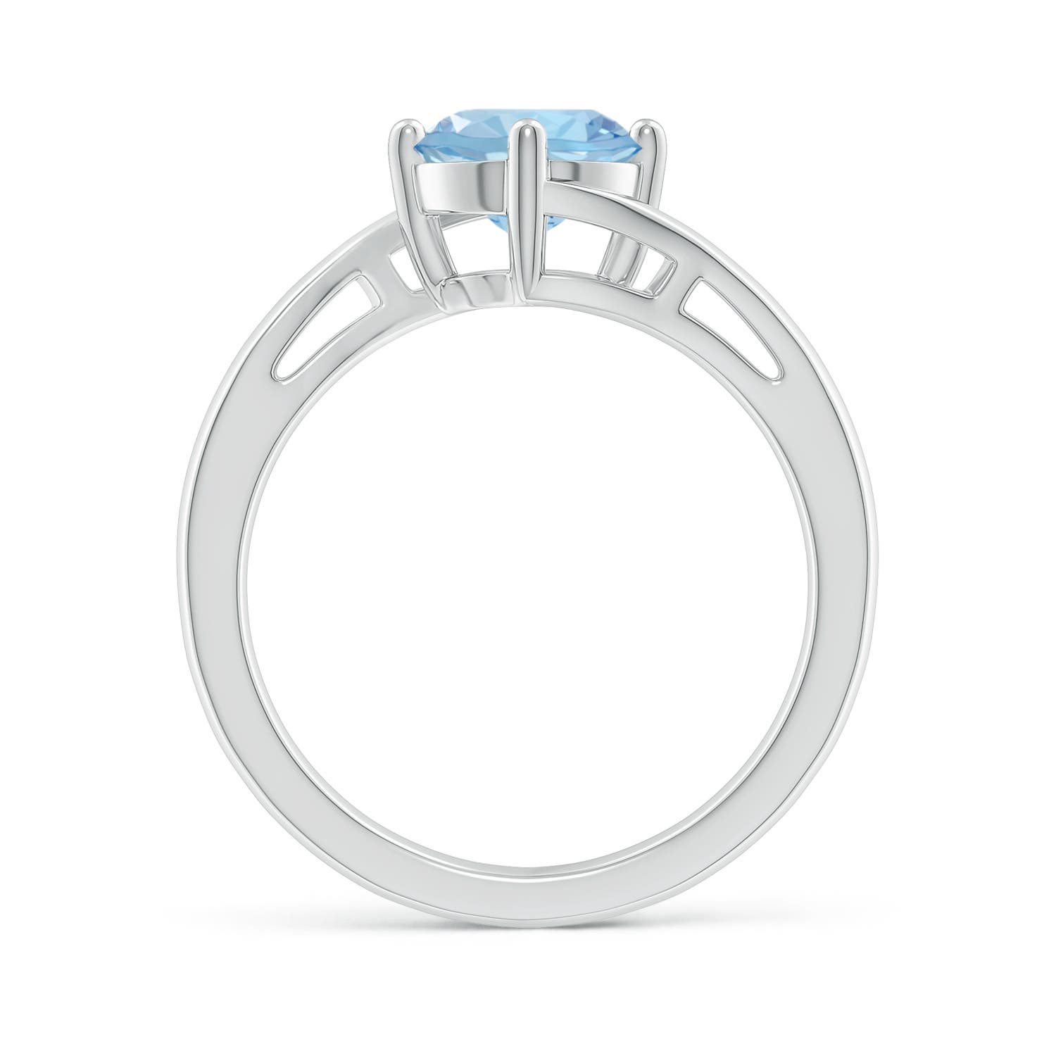 AAA - Aquamarine / 1.12 CT / 14 KT White Gold