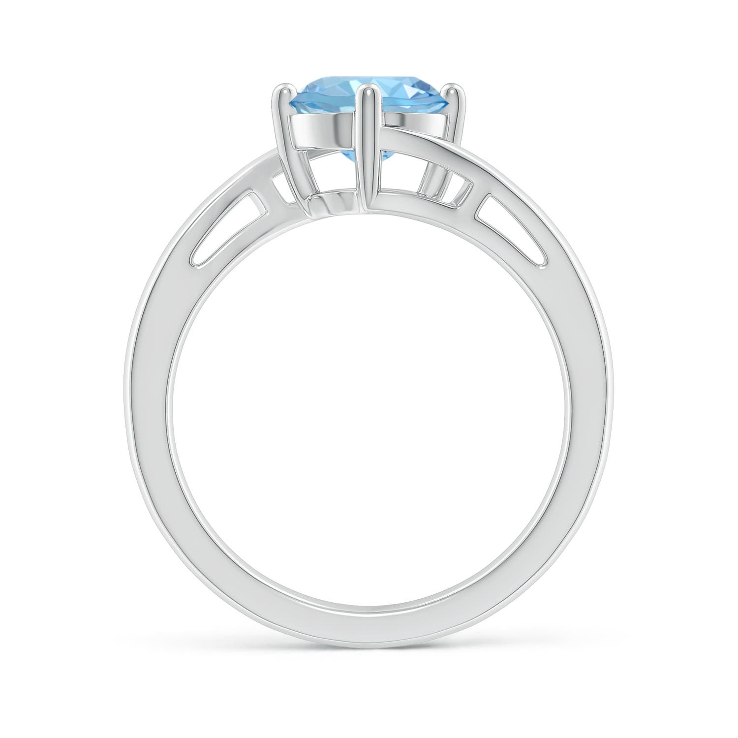 AAAA - Aquamarine / 1.12 CT / 14 KT White Gold