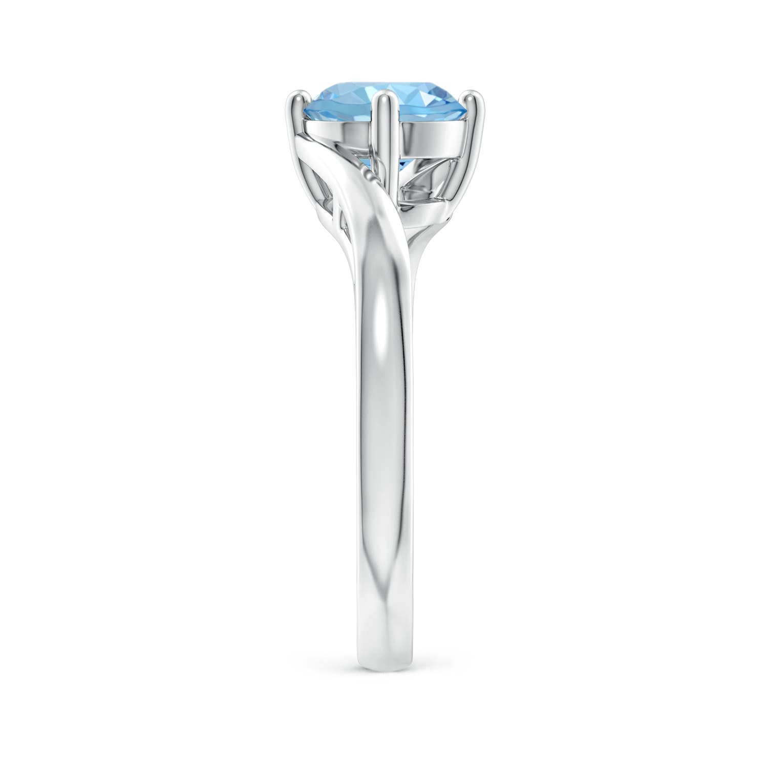 AAAA - Aquamarine / 1.12 CT / 14 KT White Gold