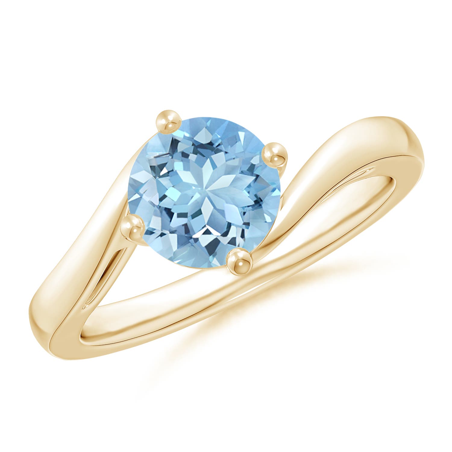 AAAA - Aquamarine / 1.12 CT / 14 KT Yellow Gold