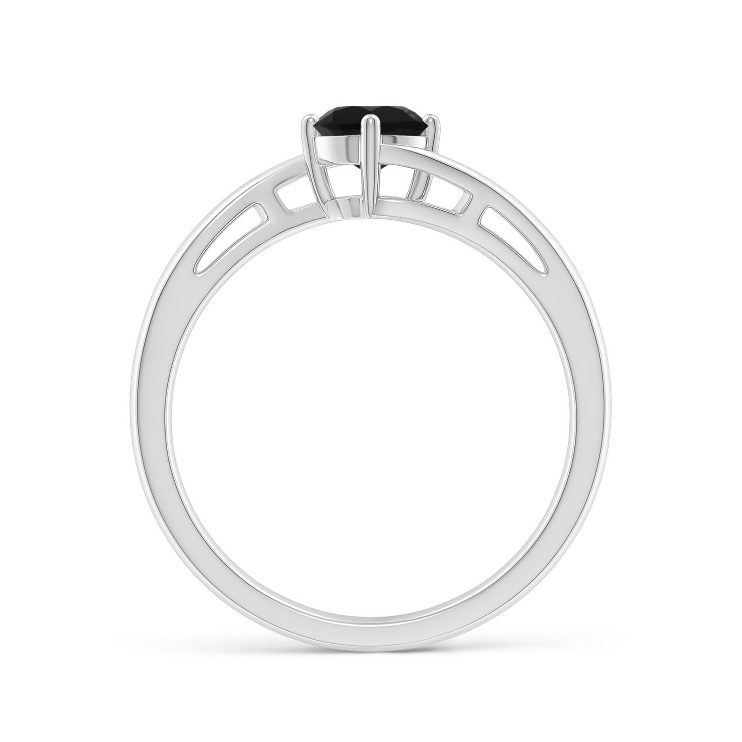 AAA - Black Onyx / 0.35 CT / 14 KT White Gold