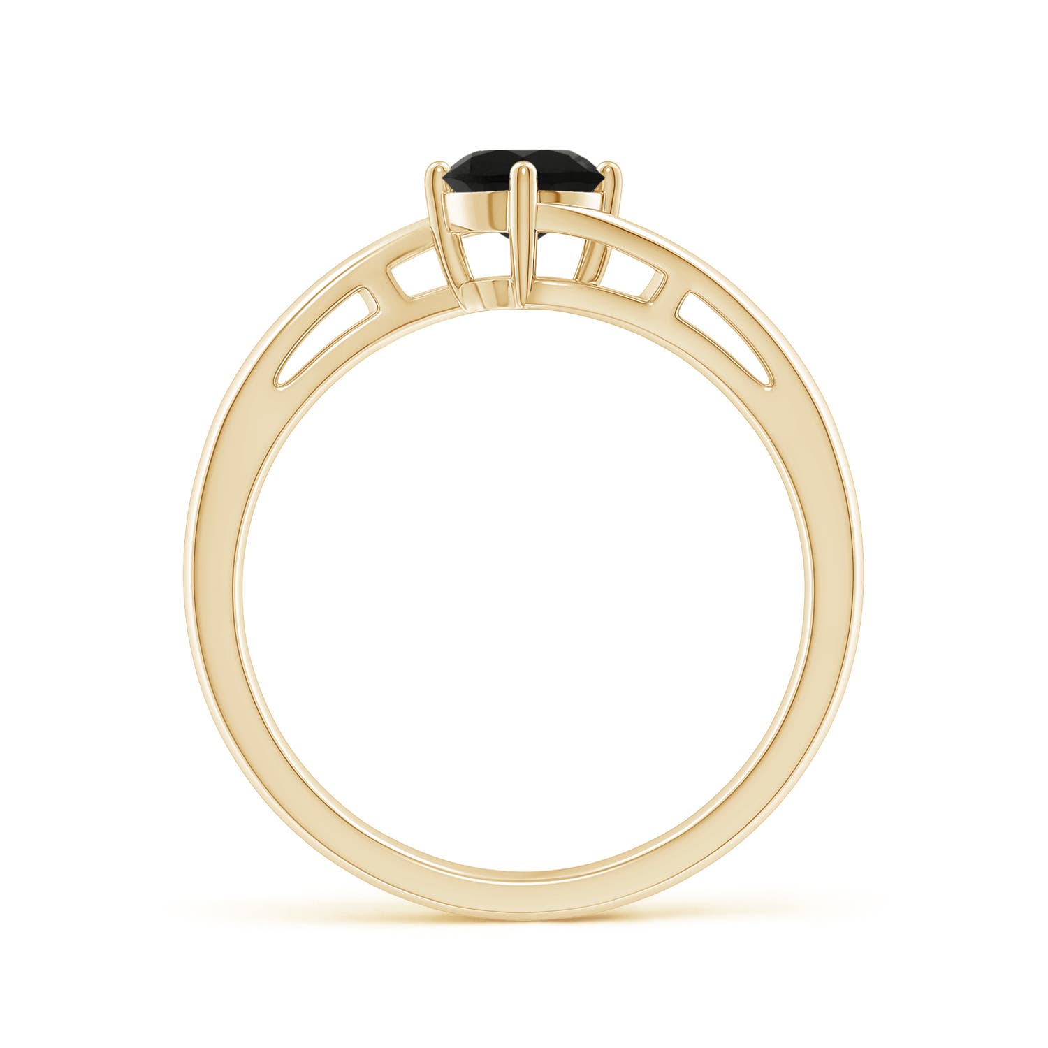 AAA - Black Onyx / 0.35 CT / 14 KT Yellow Gold