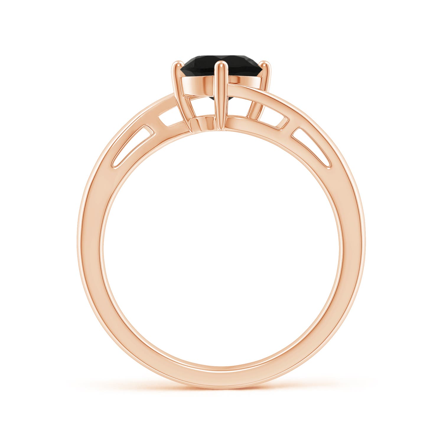 AAA - Black Onyx / 0.7 CT / 14 KT Rose Gold