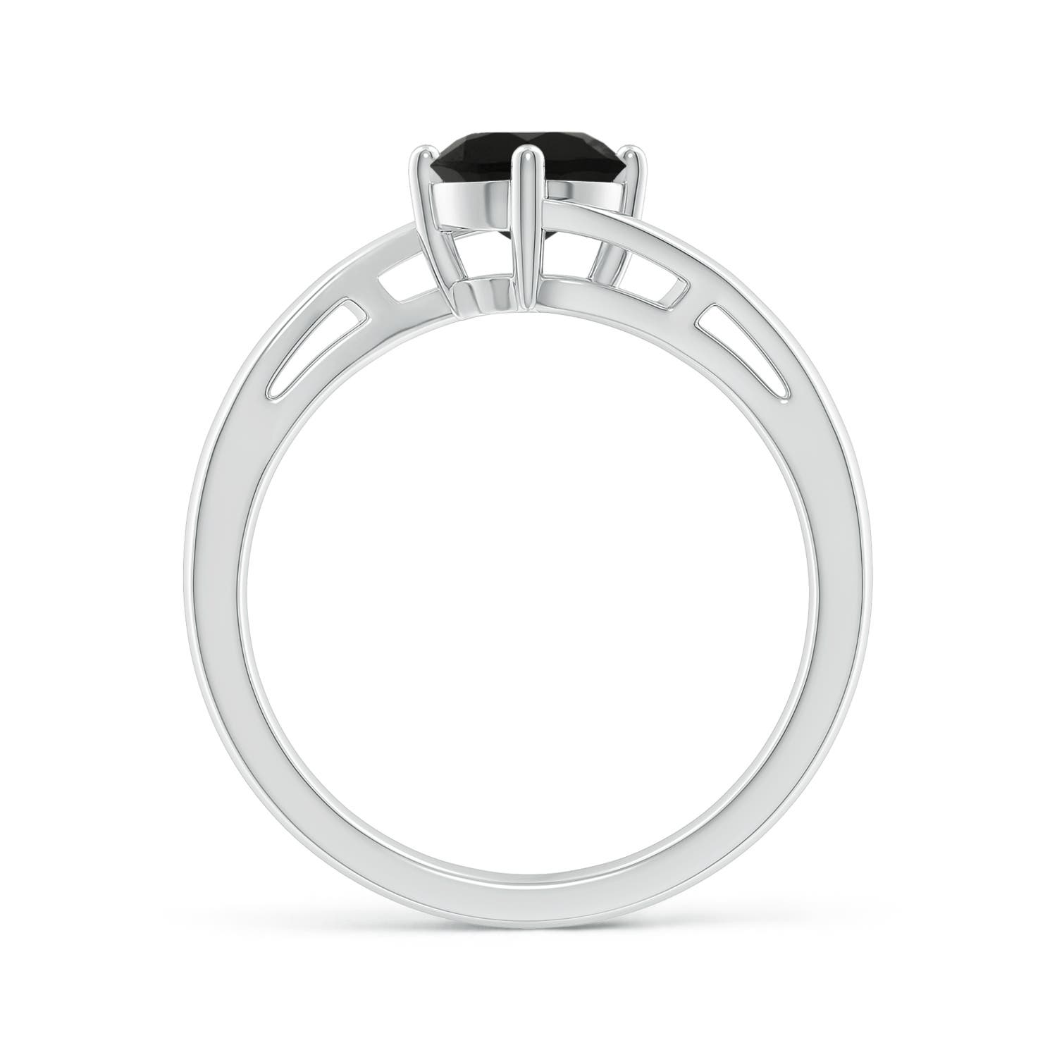 AAA - Black Onyx / 0.7 CT / 14 KT White Gold