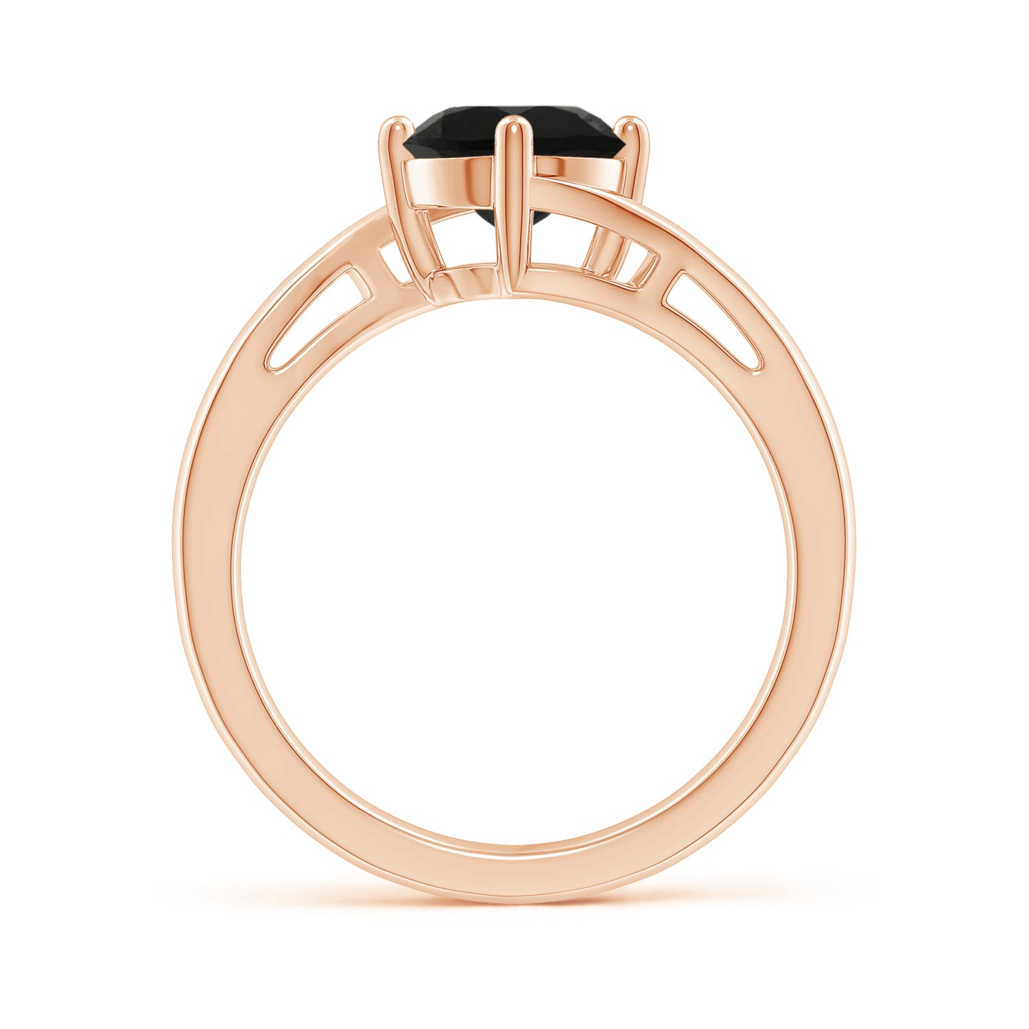 AAA - Black Onyx / 1 CT / 14 KT Rose Gold