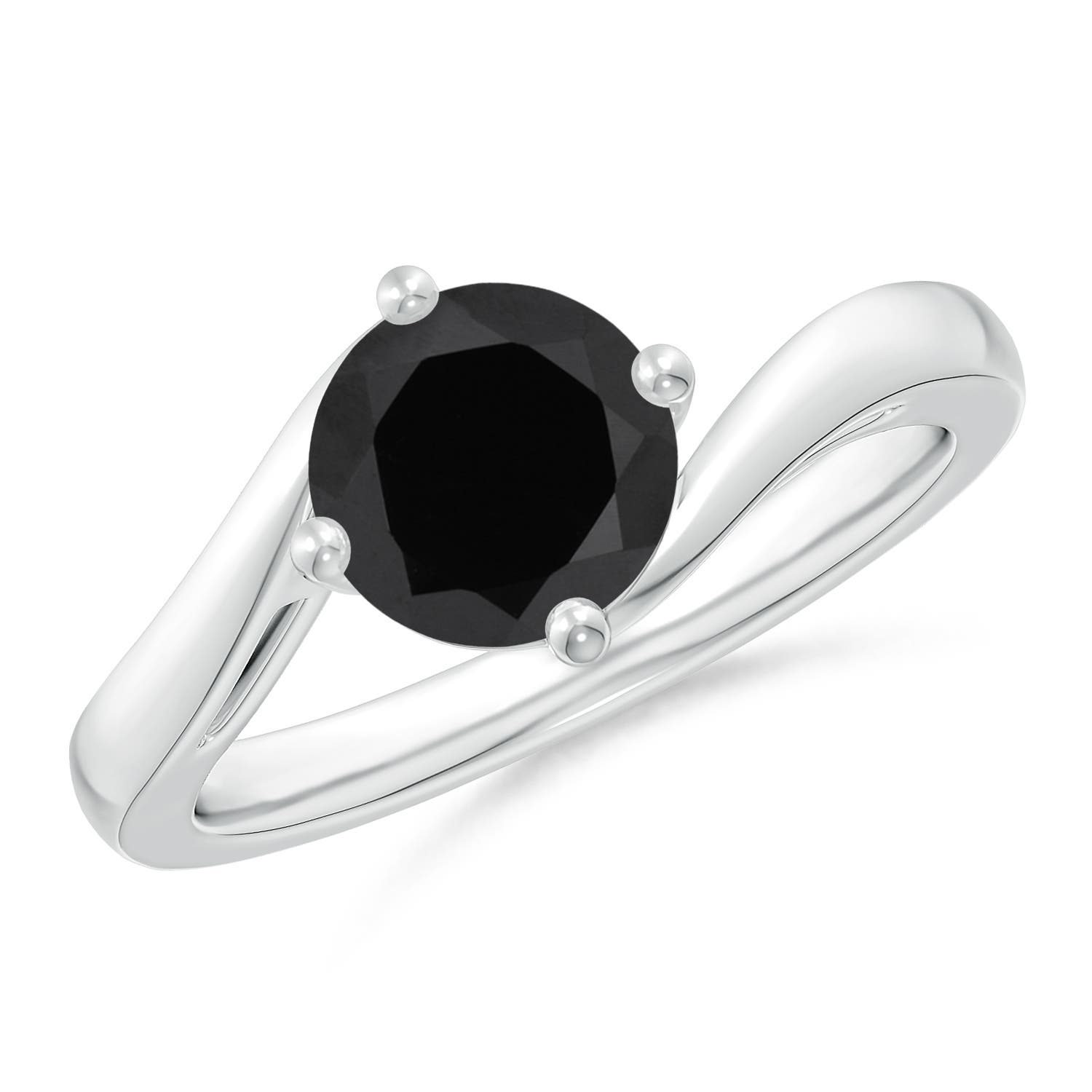 AAA - Black Onyx / 1 CT / 14 KT White Gold