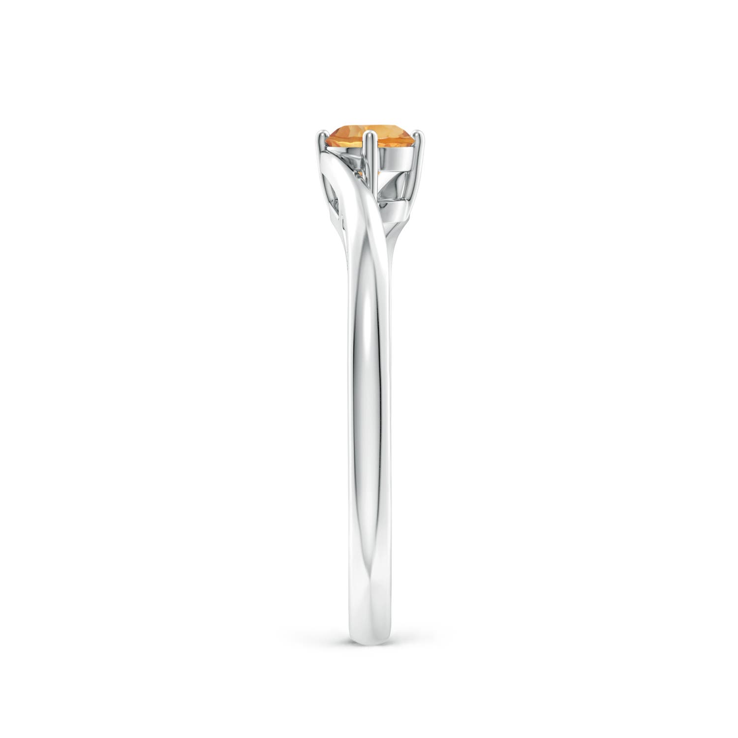 A - Citrine / 0.23 CT / 14 KT White Gold