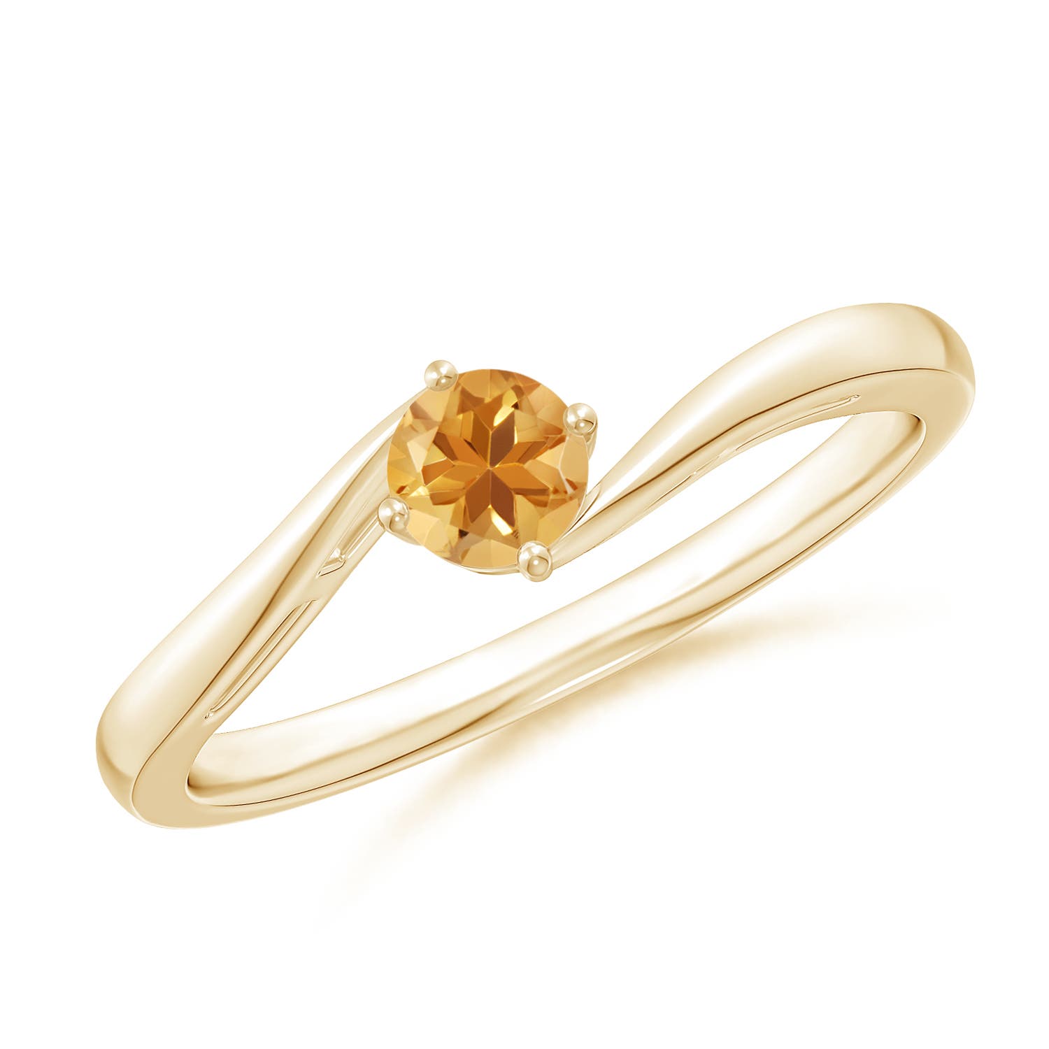 A - Citrine / 0.23 CT / 14 KT Yellow Gold