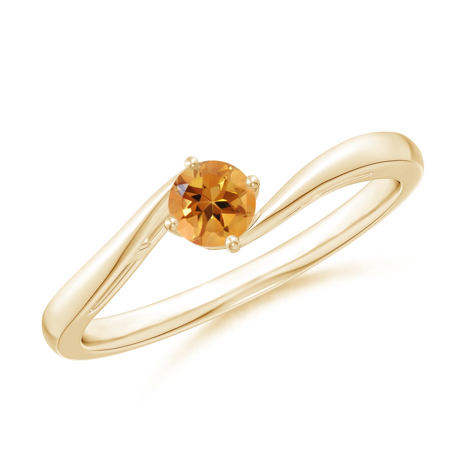 AA - Citrine / 0.23 CT / 14 KT Yellow Gold