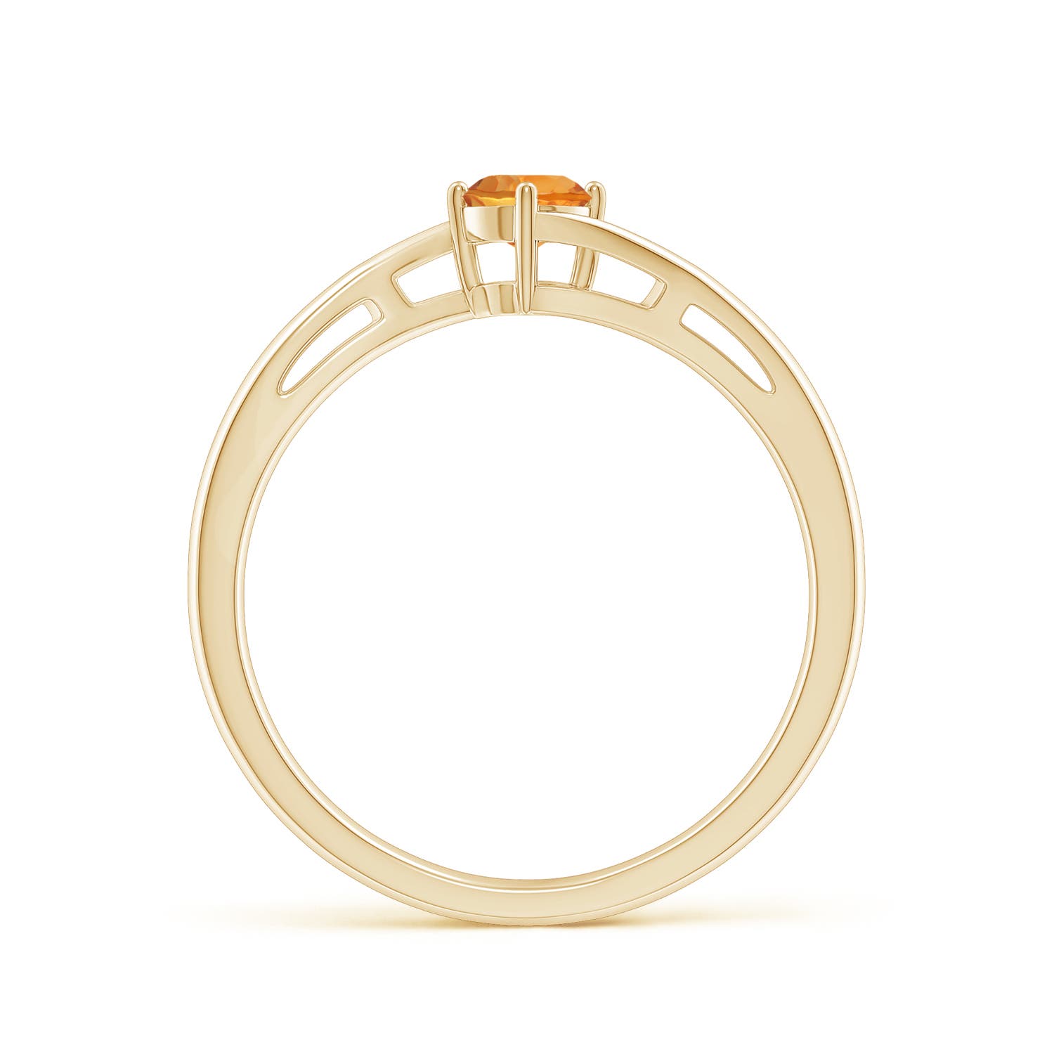 AAA - Citrine / 0.23 CT / 14 KT Yellow Gold