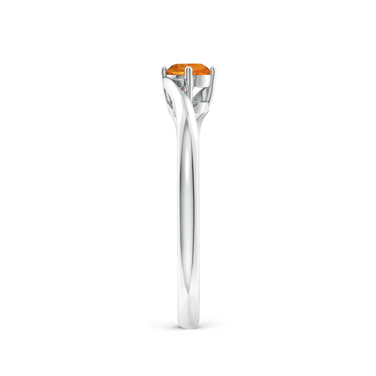 AAAA - Citrine / 0.23 CT / 14 KT White Gold