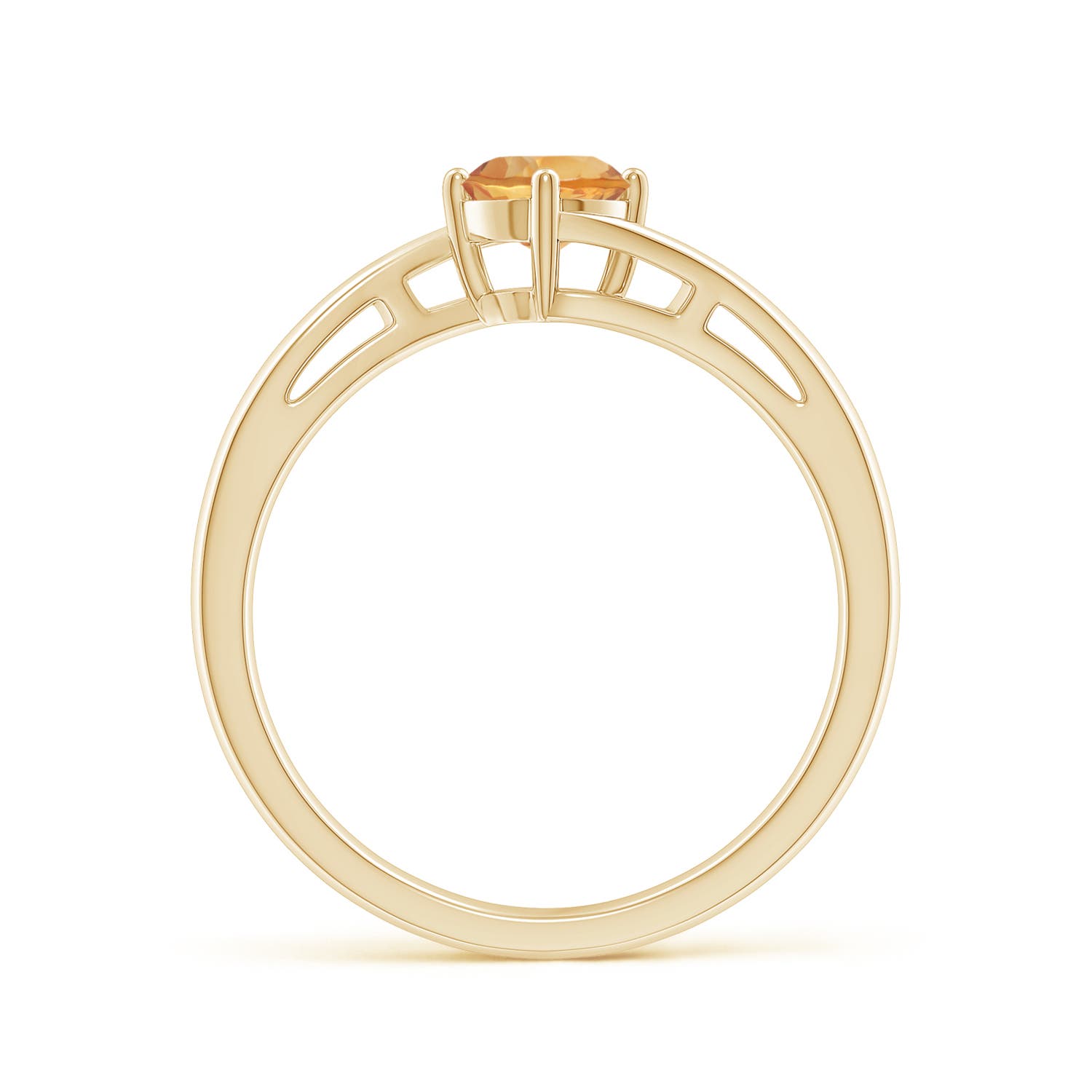 A - Citrine / 0.45 CT / 14 KT Yellow Gold