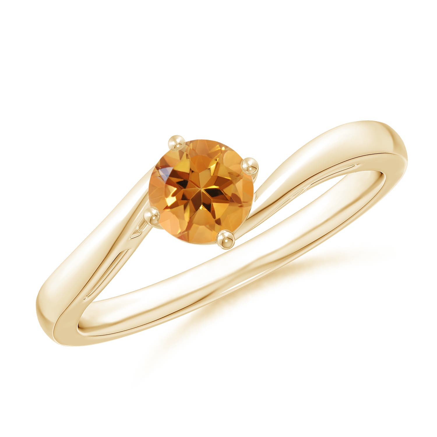 AA - Citrine / 0.45 CT / 14 KT Yellow Gold