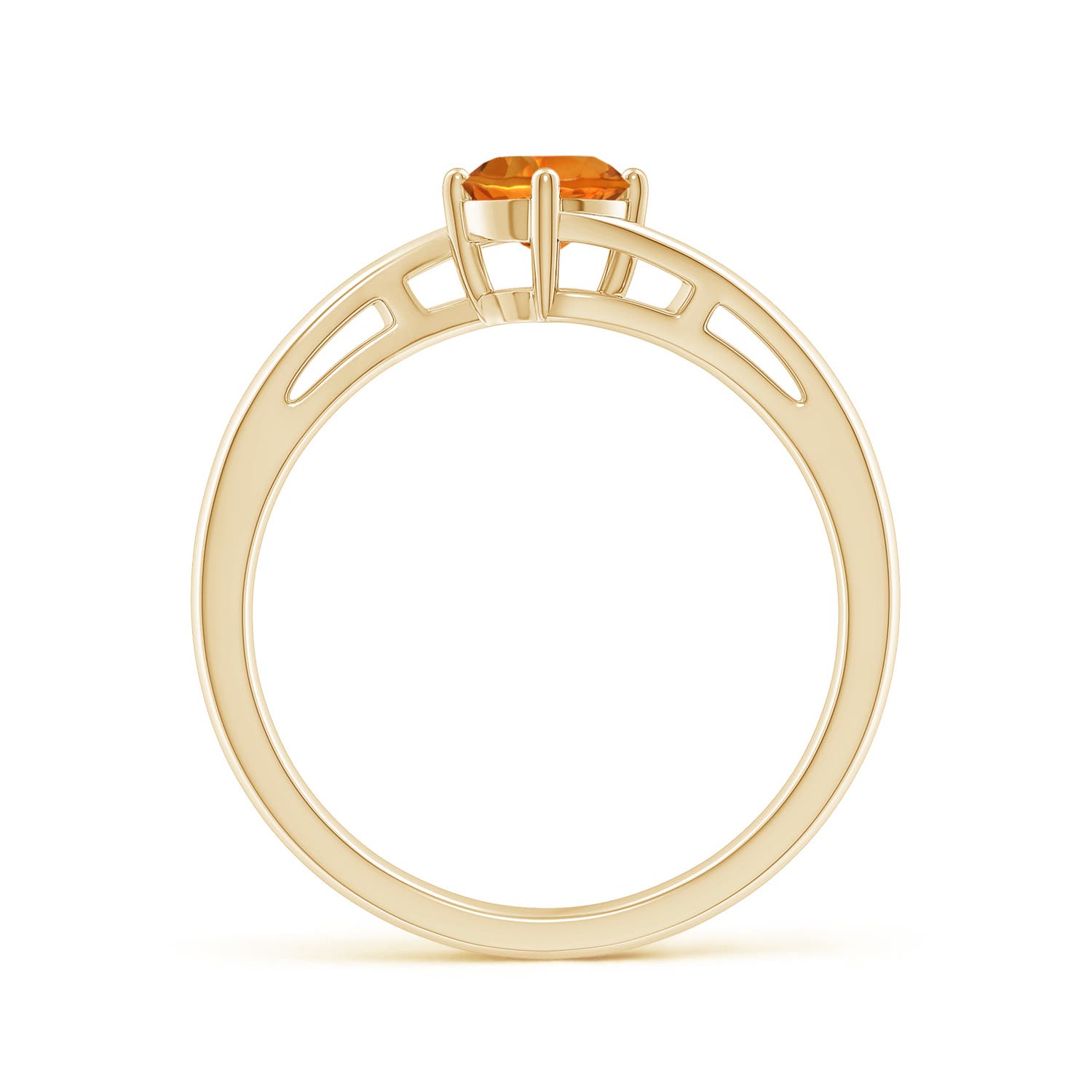 AAAA - Citrine / 0.45 CT / 14 KT Yellow Gold