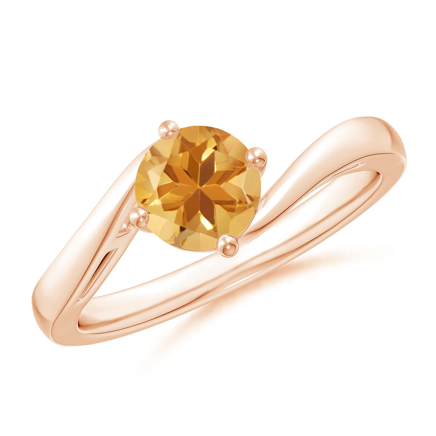 A - Citrine / 0.7 CT / 14 KT Rose Gold