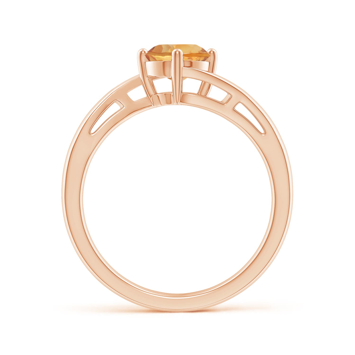 A - Citrine / 0.7 CT / 14 KT Rose Gold