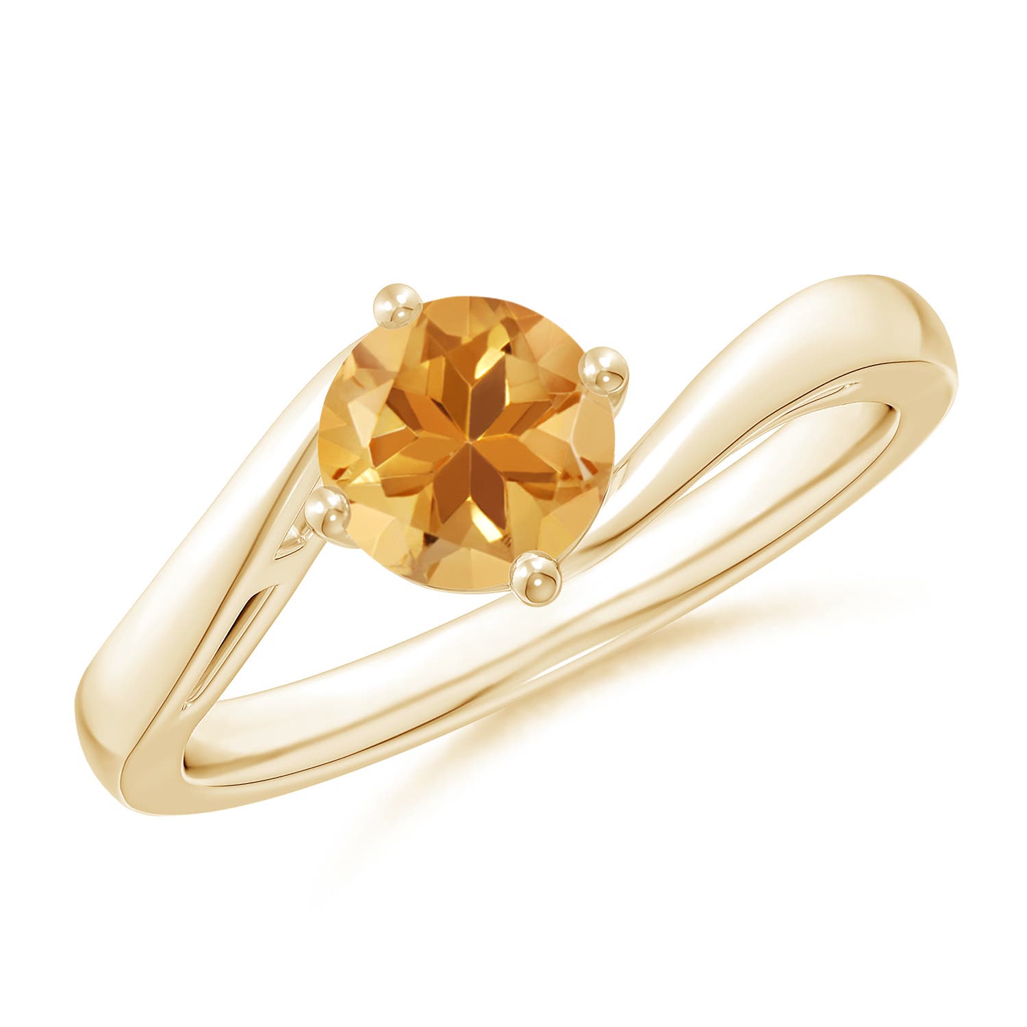 A - Citrine / 0.7 CT / 14 KT Yellow Gold