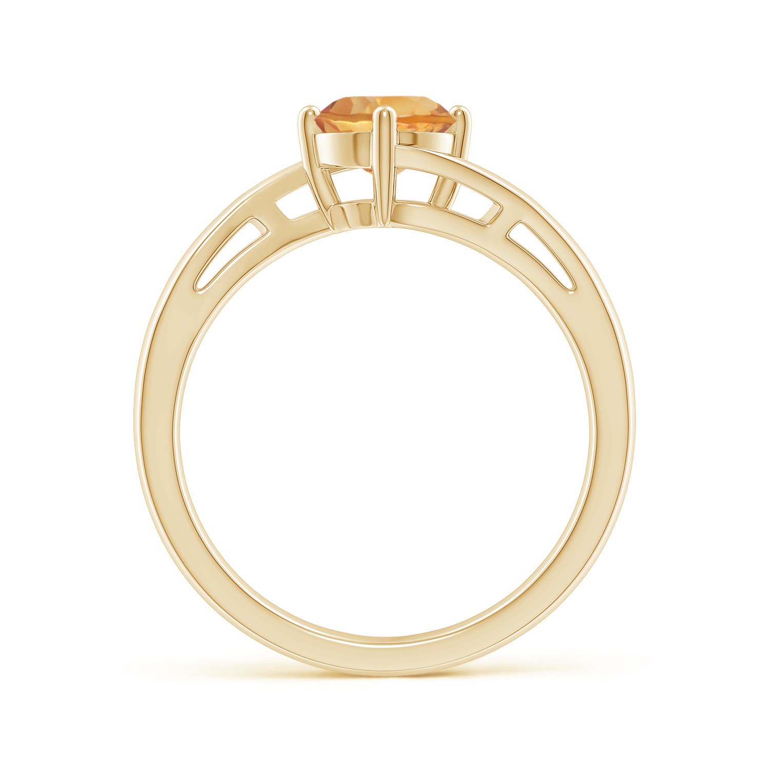 A - Citrine / 0.7 CT / 14 KT Yellow Gold