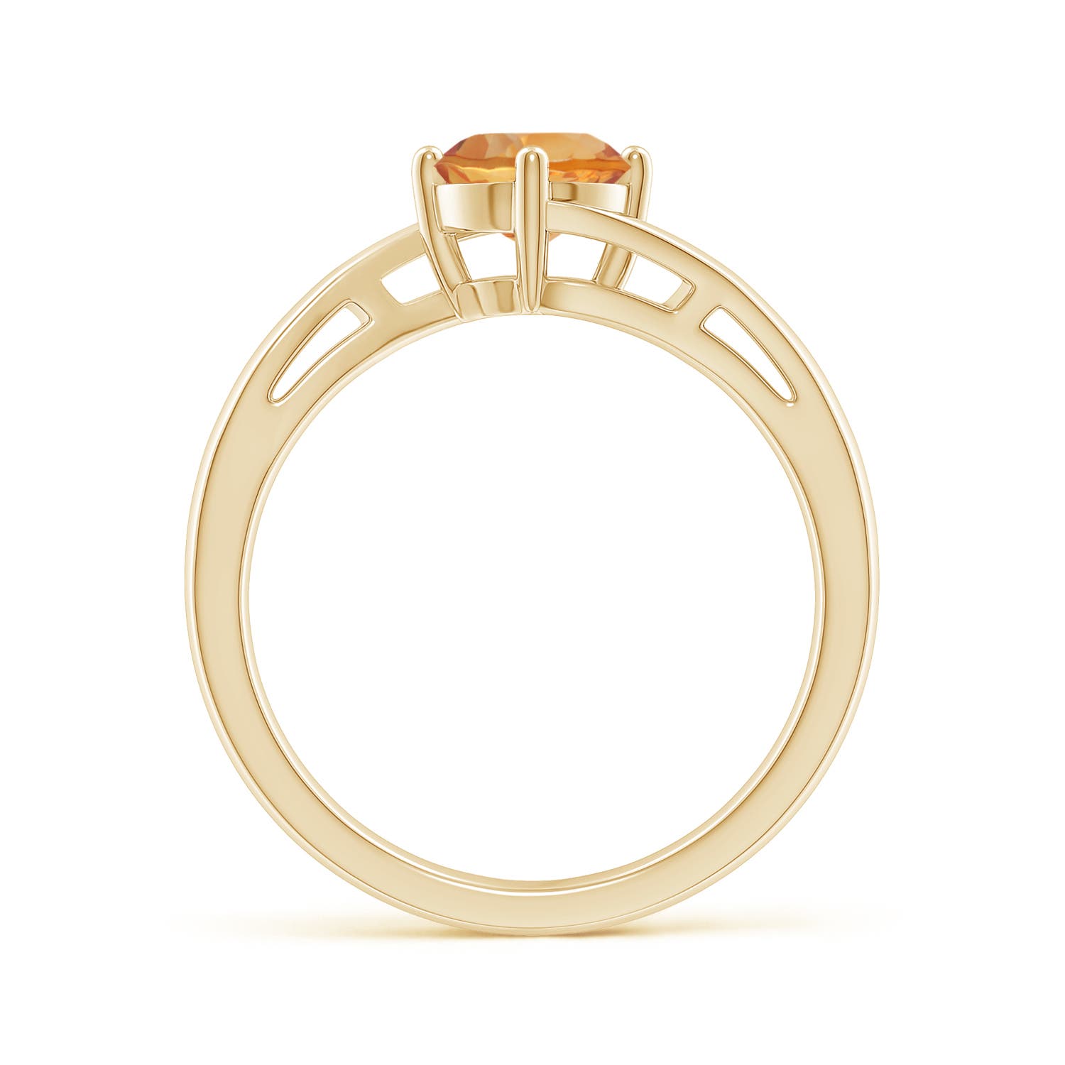 AA - Citrine / 0.7 CT / 14 KT Yellow Gold